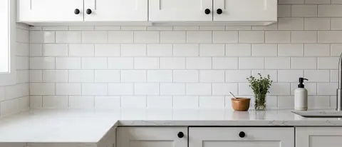 Tile backsplash installation in Mankato, MN kitchen — subway tile and mosaic options