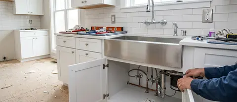 Licensed kitchen plumbing and electrical work in Mankato, MN remodel